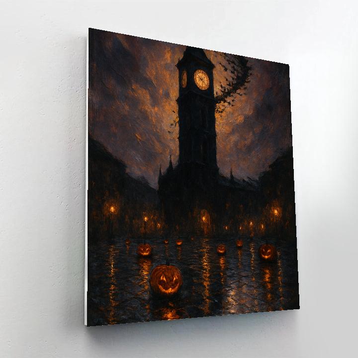 Nocturne Of The Clocktower Bats Numbered painting kits