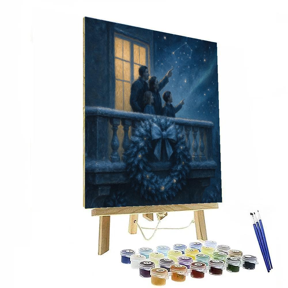 Stargazers Wreath Balcony painting number kit