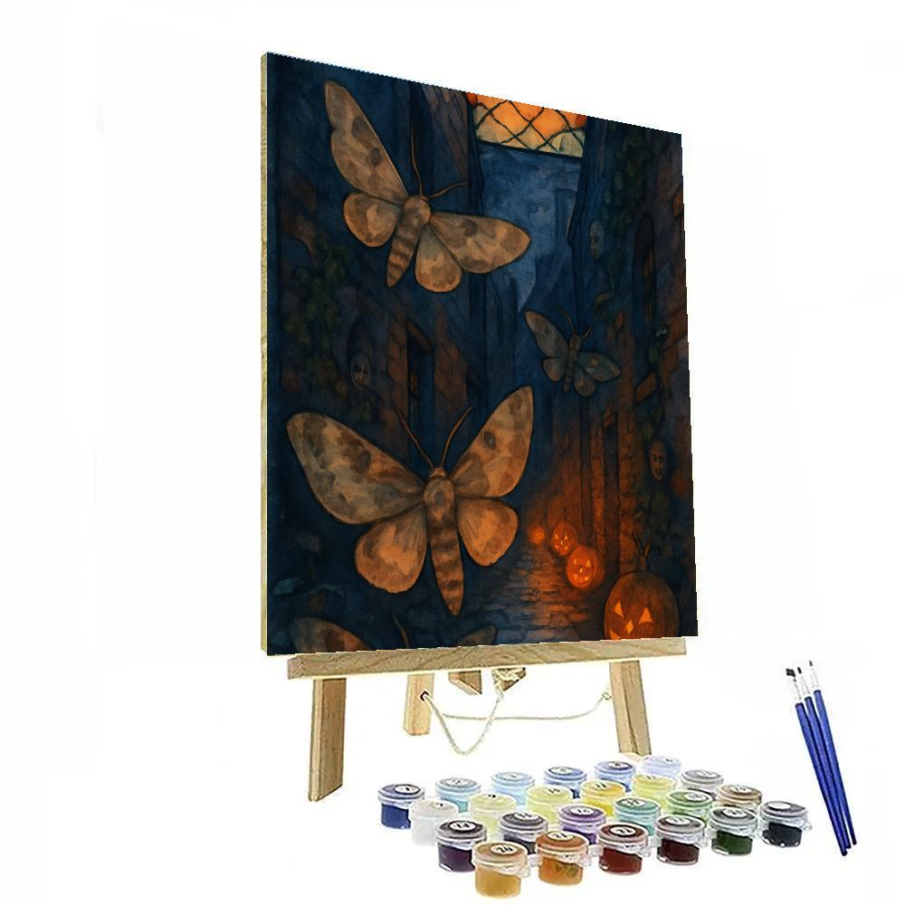 Mothlight Alley painting number kit