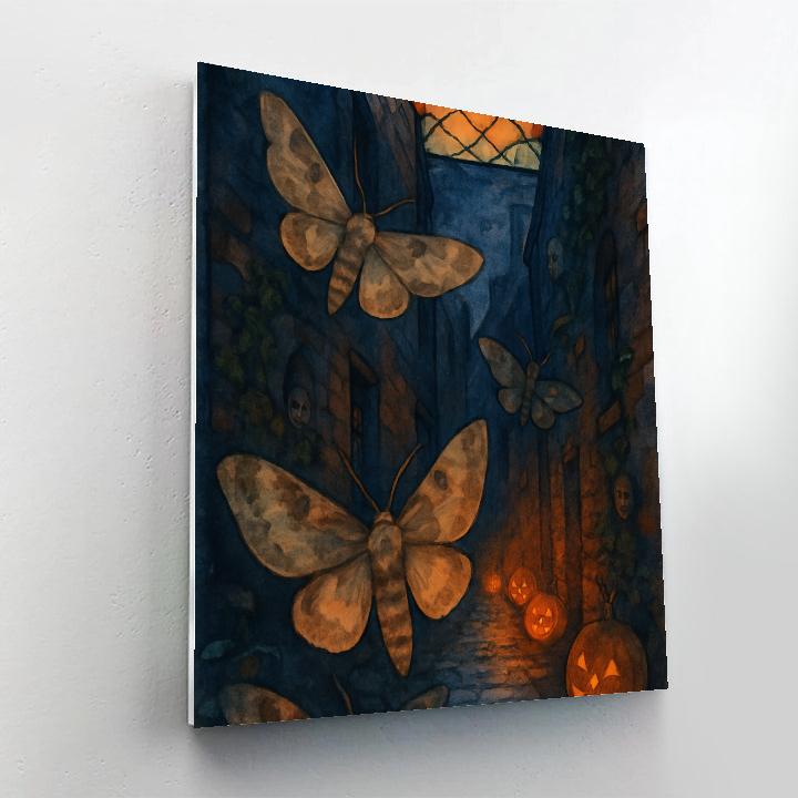 Mothlight Alley painting number kit