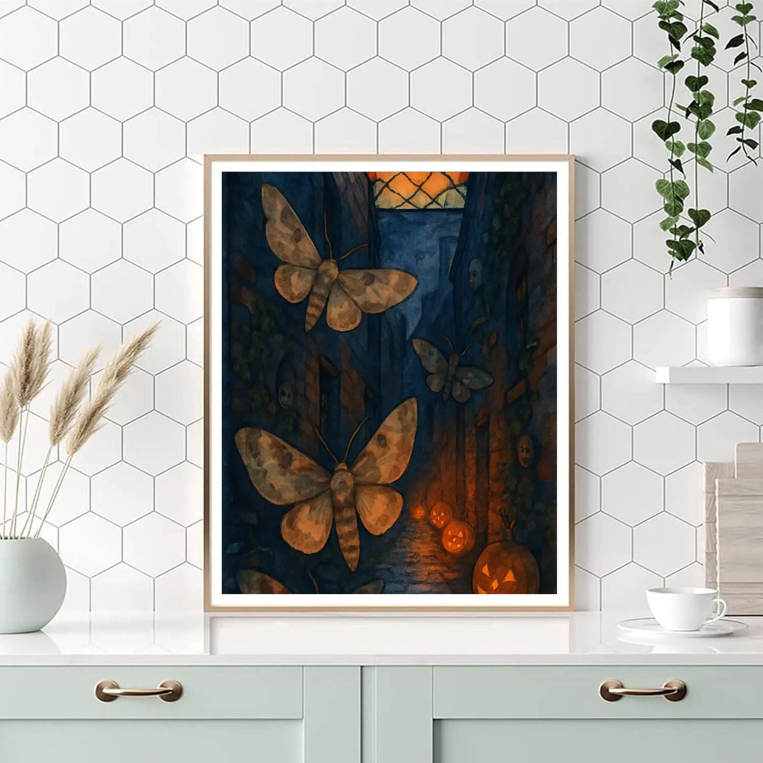 Mothlight Alley painting number kit