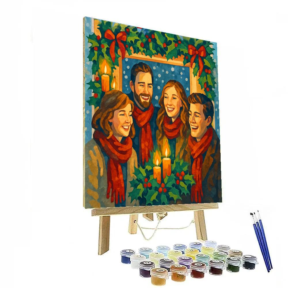 Festooned Friends Finale Number painting