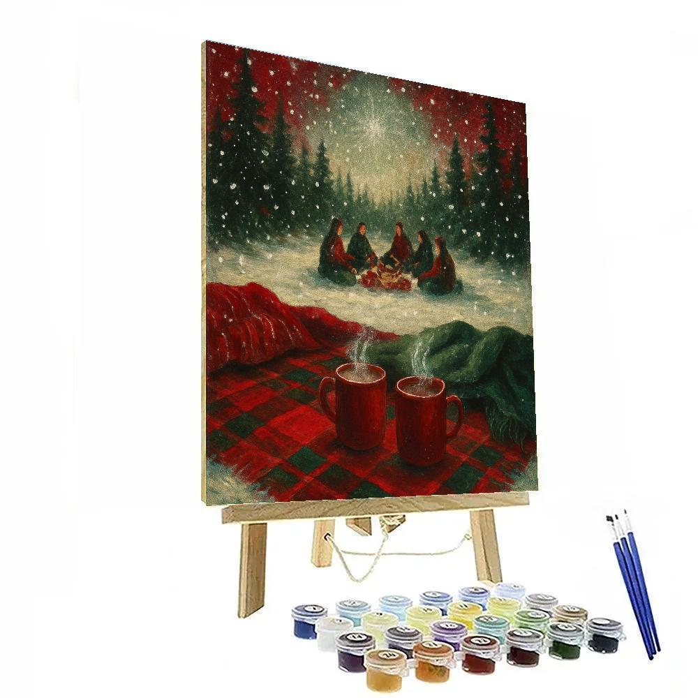 Snow Globe Summit Feast Number painting