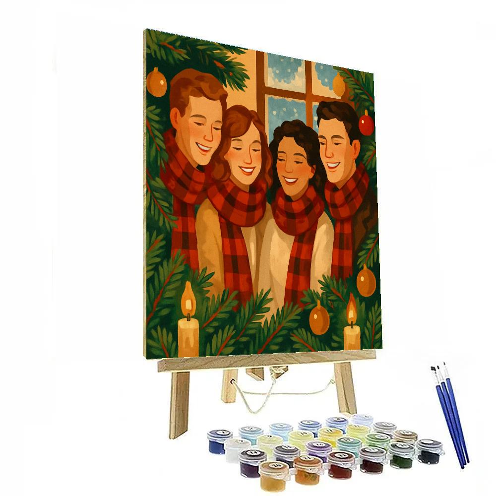 Pine And Plaid Celebration paint by numbers