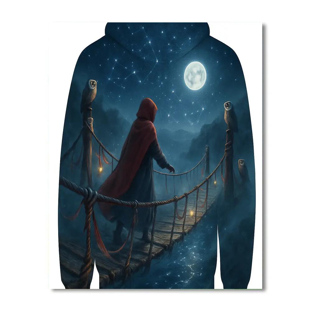 Gossamer Bridge Under The Moon paint by color