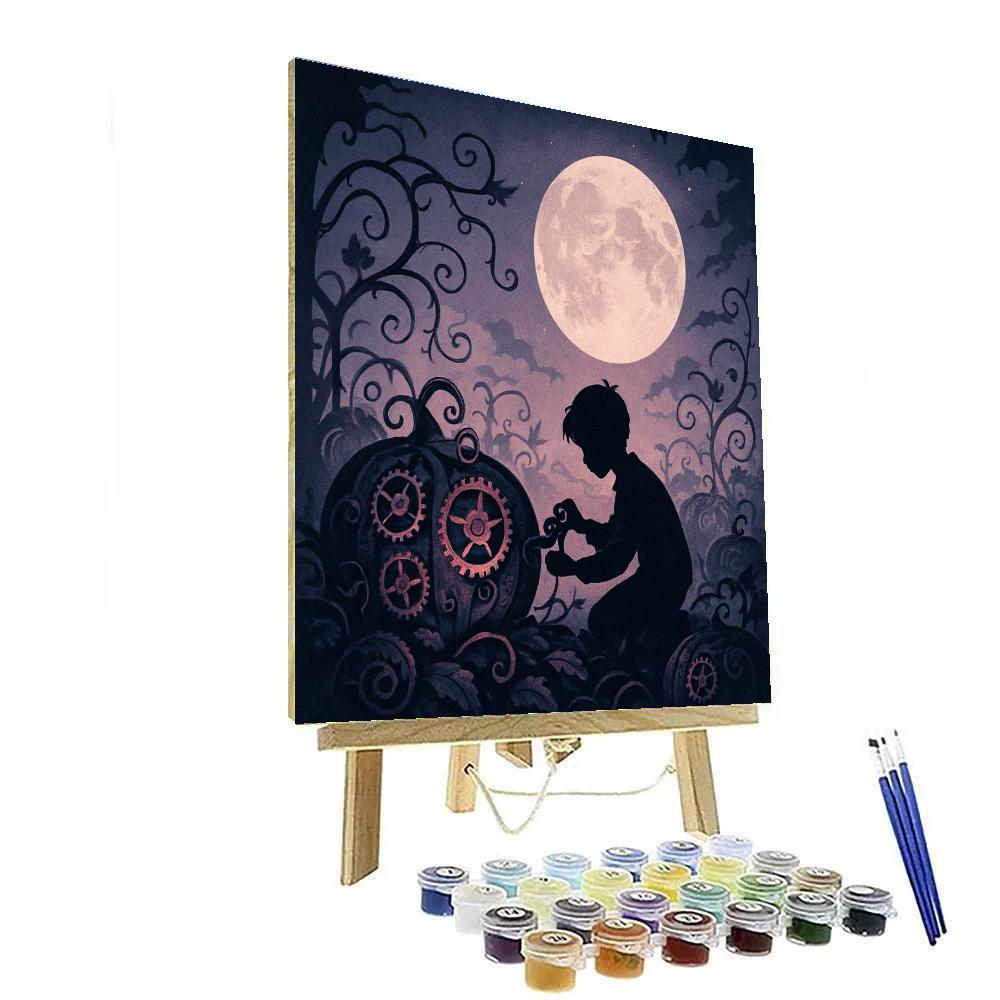 The Clockwork Pumpkin Field paint by color