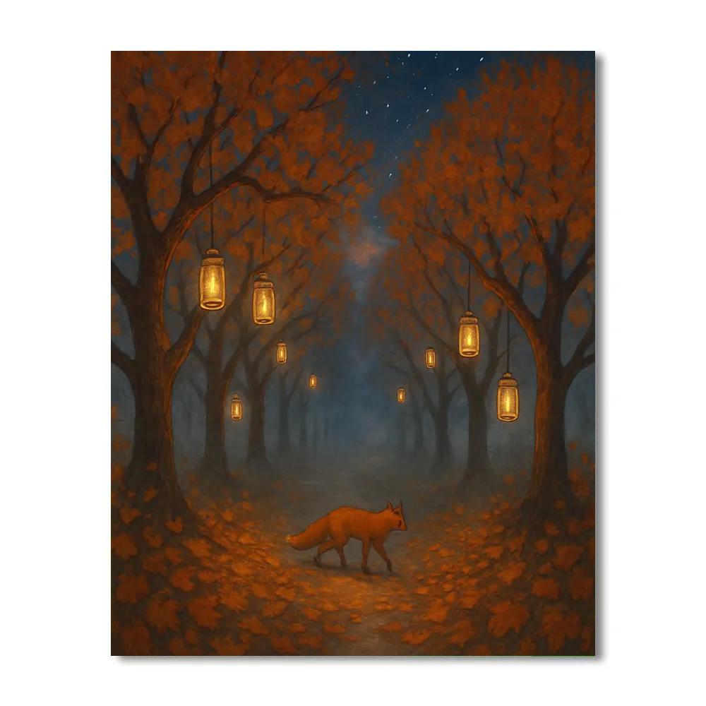 The Fog Lantern Orchard Paint by numbers art