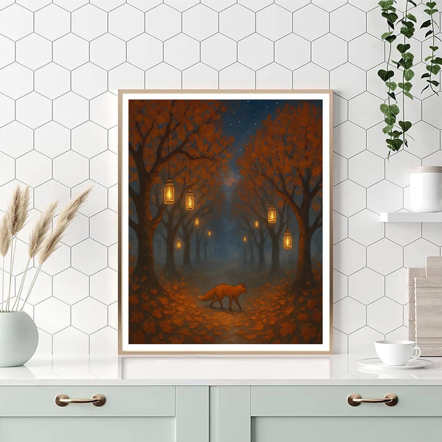 The Fog Lantern Orchard Paint by numbers art