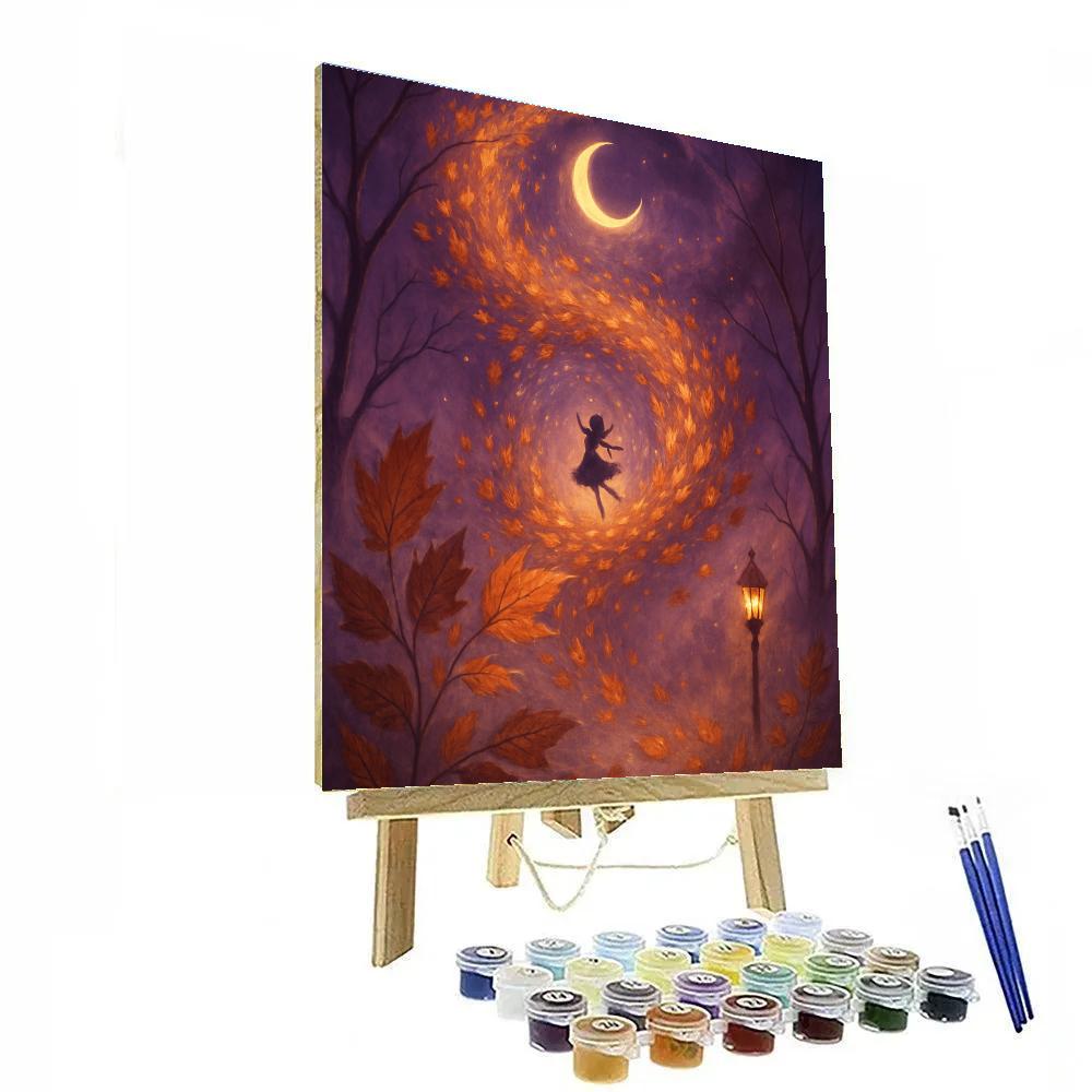Spiral Of Falling Leaves paint by numbers