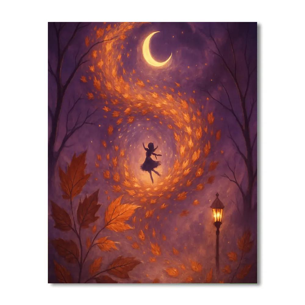 Spiral Of Falling Leaves paint by numbers