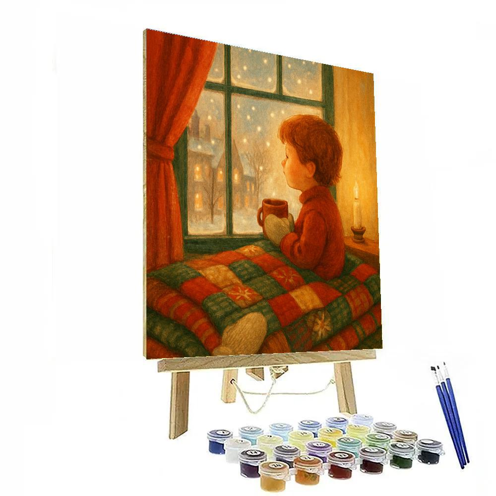 Holiday Window Seat Reverie Paint by numbers art