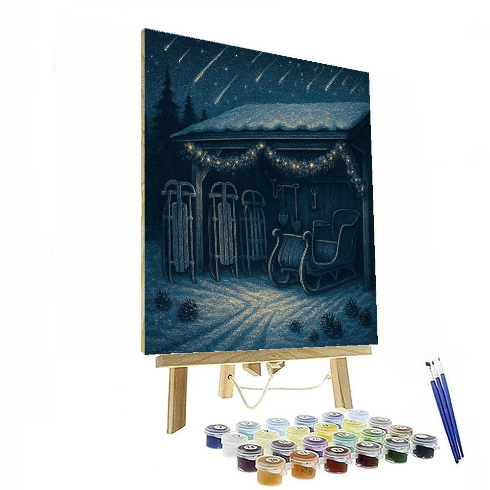 Celestial Sleighyard Number painting