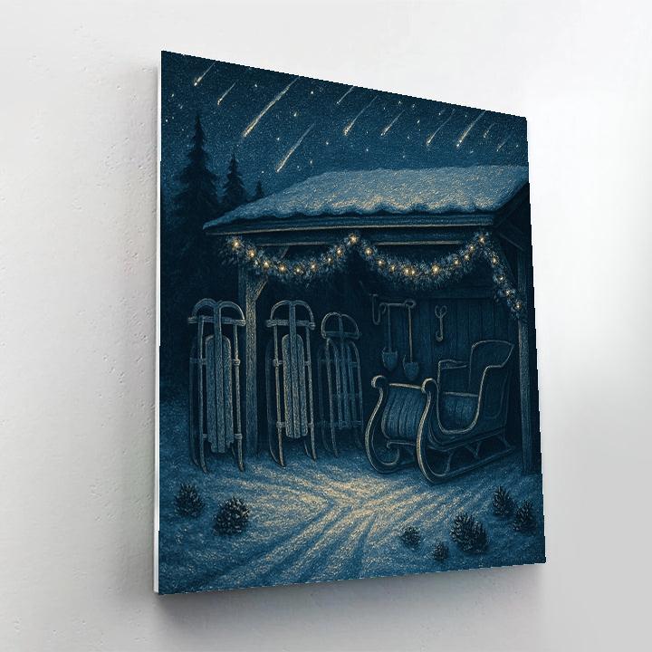 Celestial Sleighyard Number painting