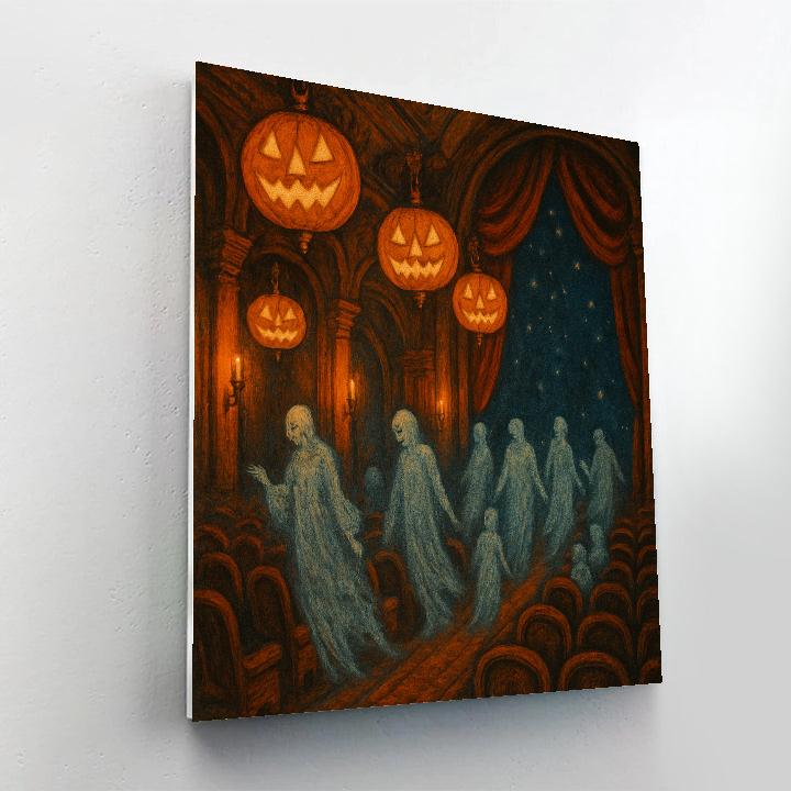 The Haunted Theatre Foyer paint by color