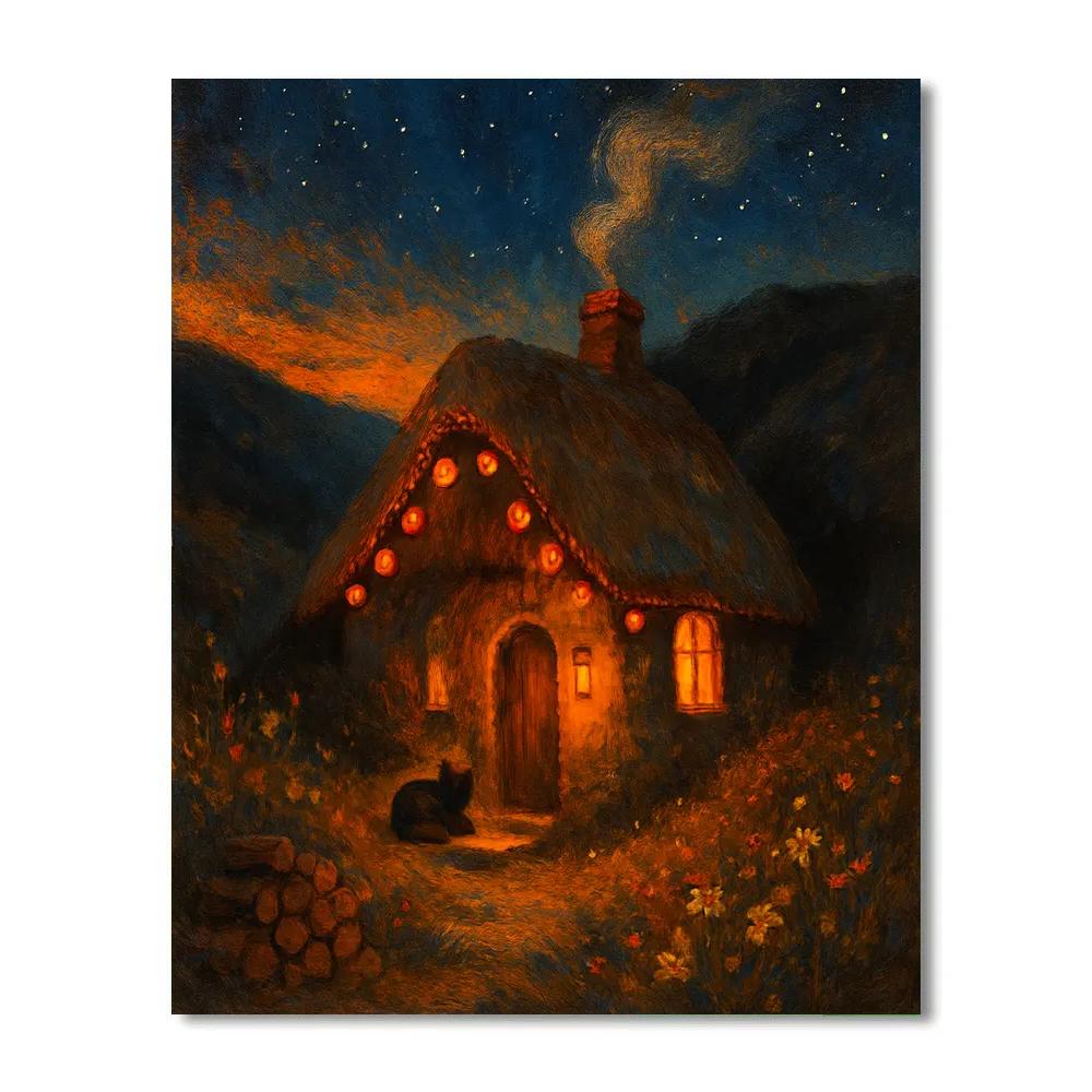 Thatch And Lantern Hollow Numbered painting kits