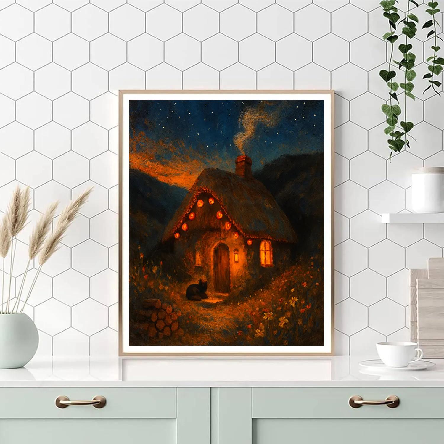 Thatch And Lantern Hollow Numbered painting kits