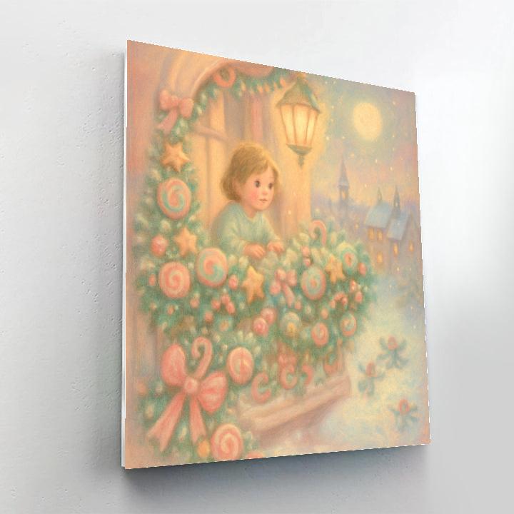 Sugarplum Night Balcony Numbered painting kits