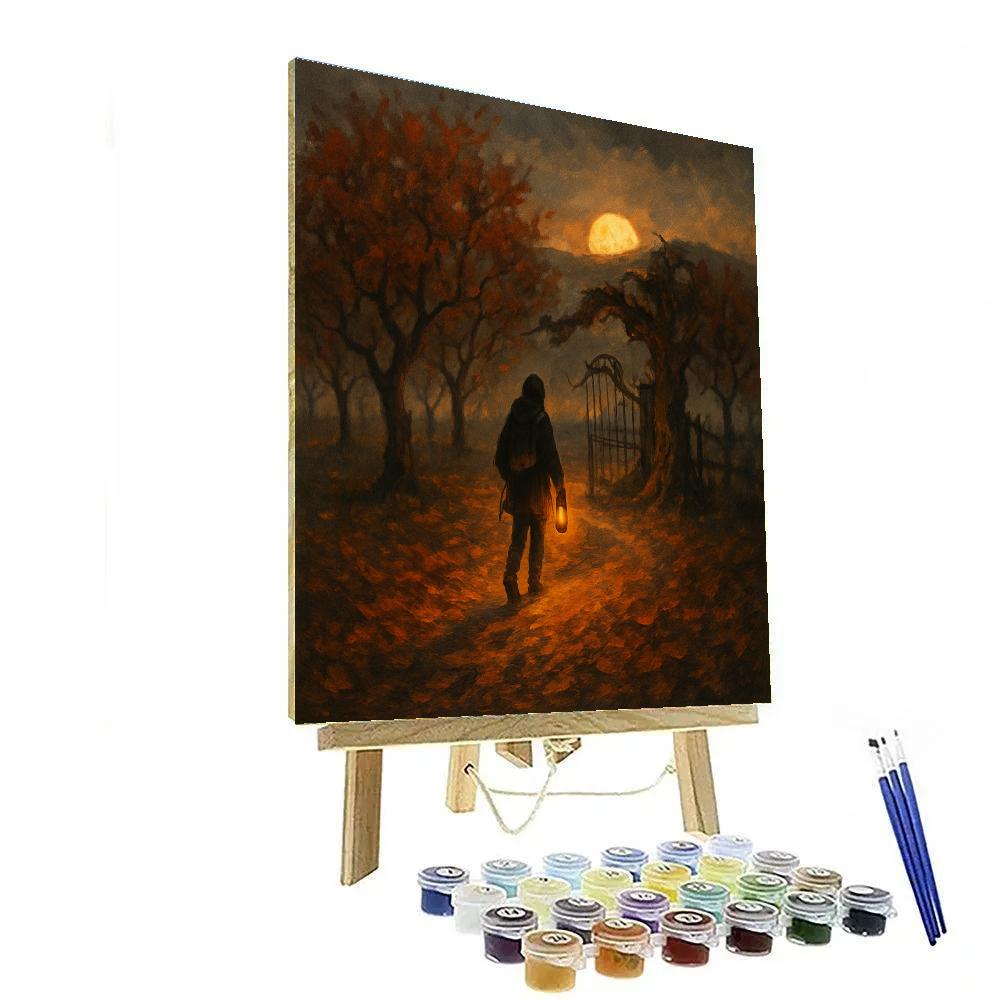 The Ember Orchard Pathway paint by color