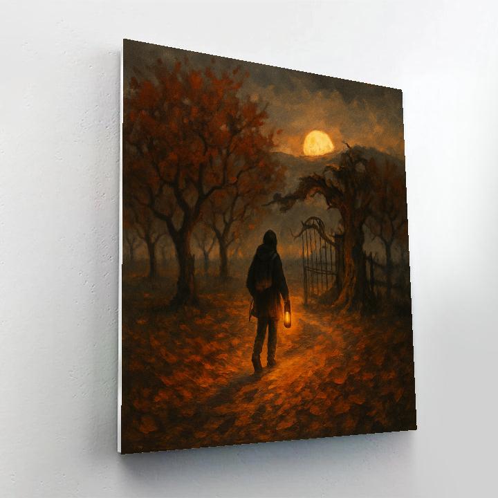 The Ember Orchard Pathway paint by color