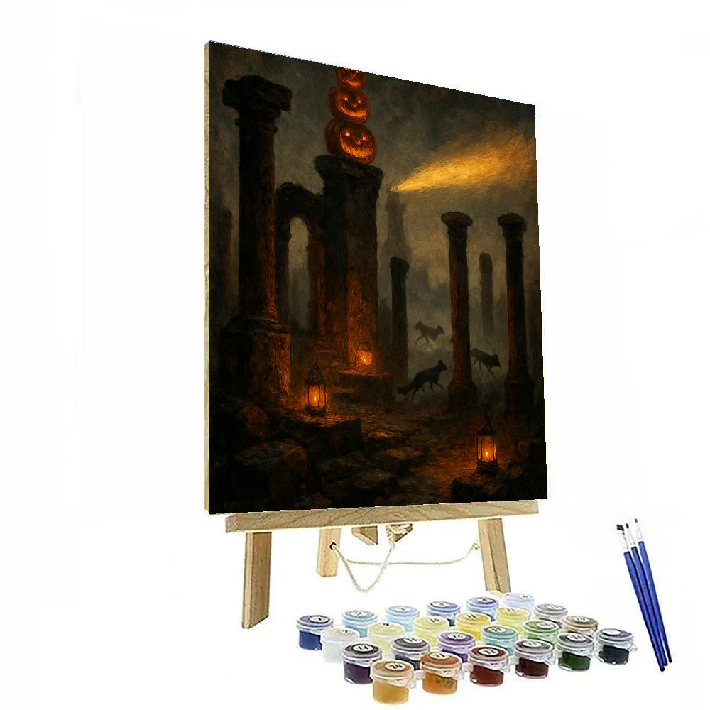 The Harvest Beacon Ruins painting number kit