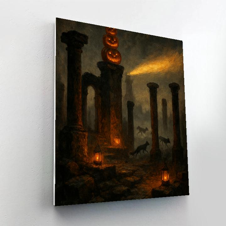 The Harvest Beacon Ruins painting number kit