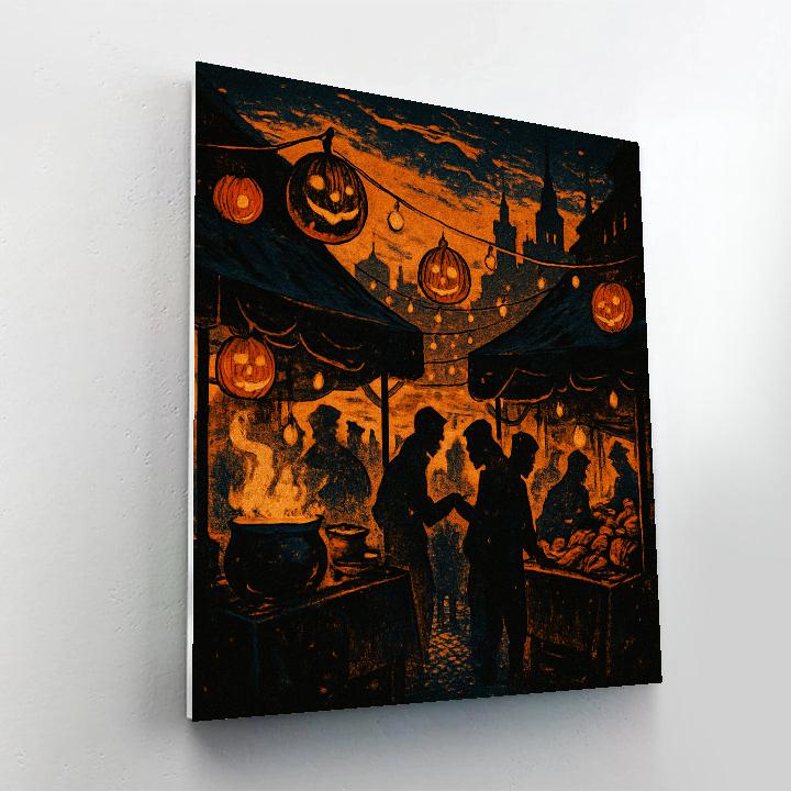 The Night Market Of Lanterns Painting by numbers kit
