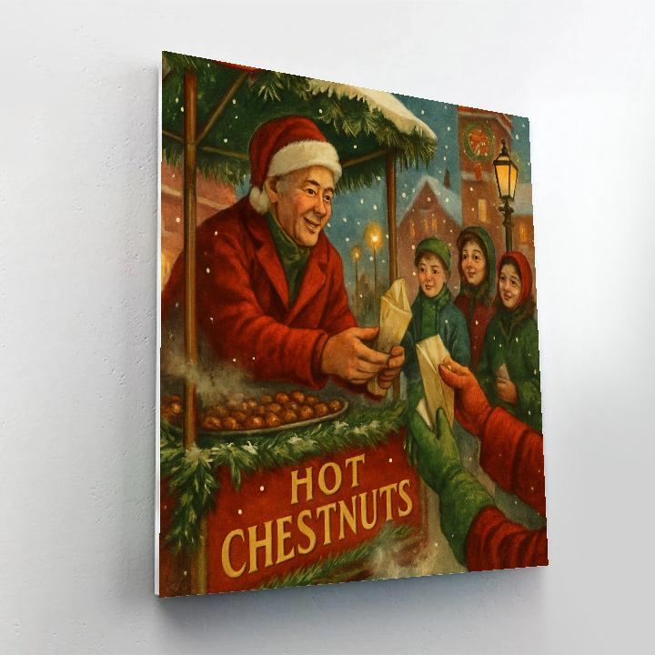 Chestnut Vendor By Snowy Square paint by color