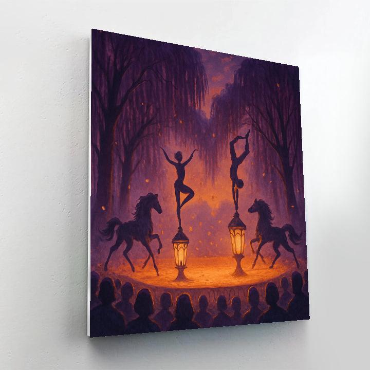 The Willow Lantern Circus Number painting