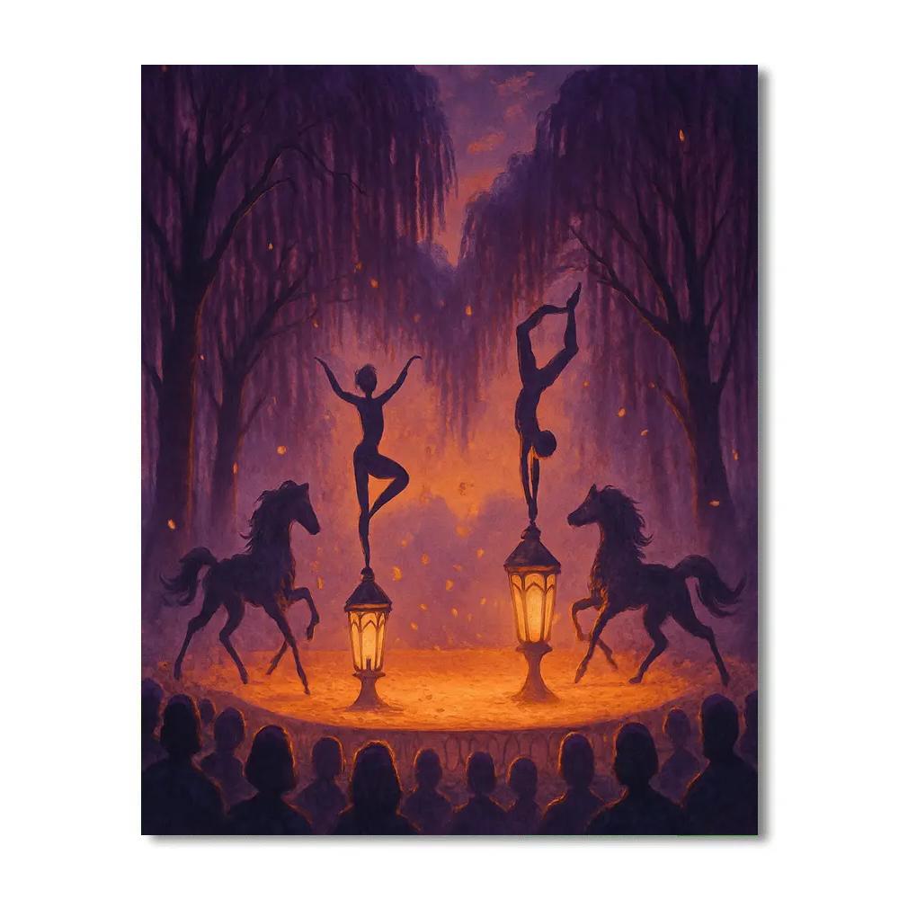 The Willow Lantern Circus Number painting