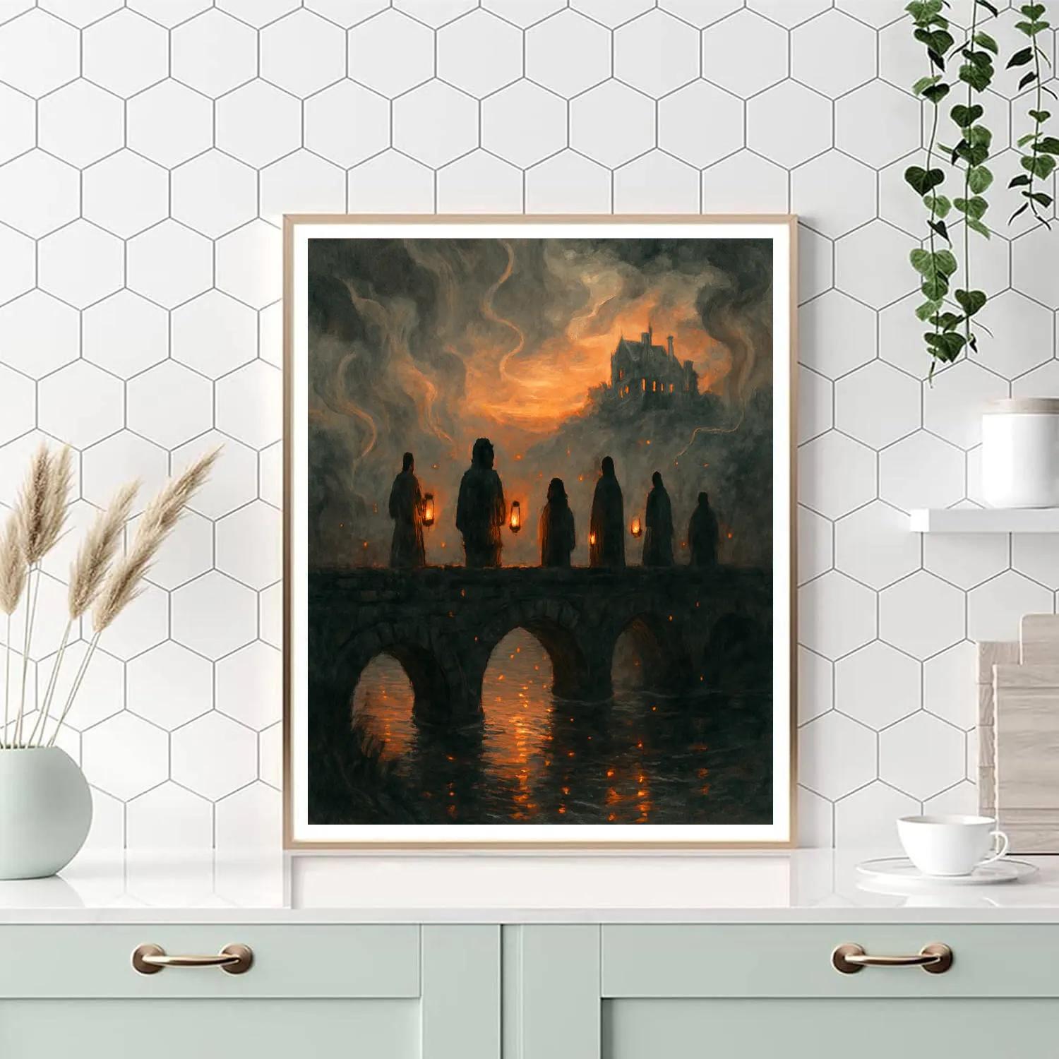 The Ember Bridge Vigil Paint by numbers kits