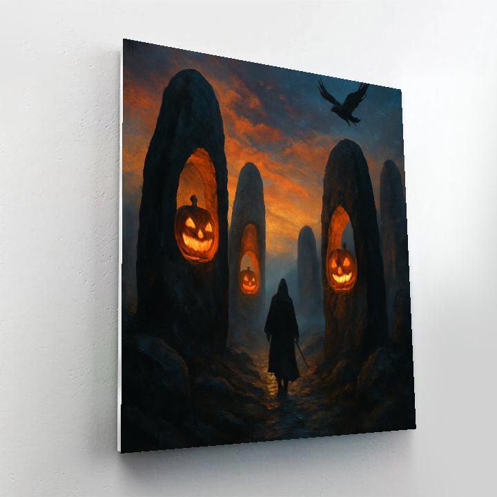The Pumpkin Beacon Passage Numbered painting kits