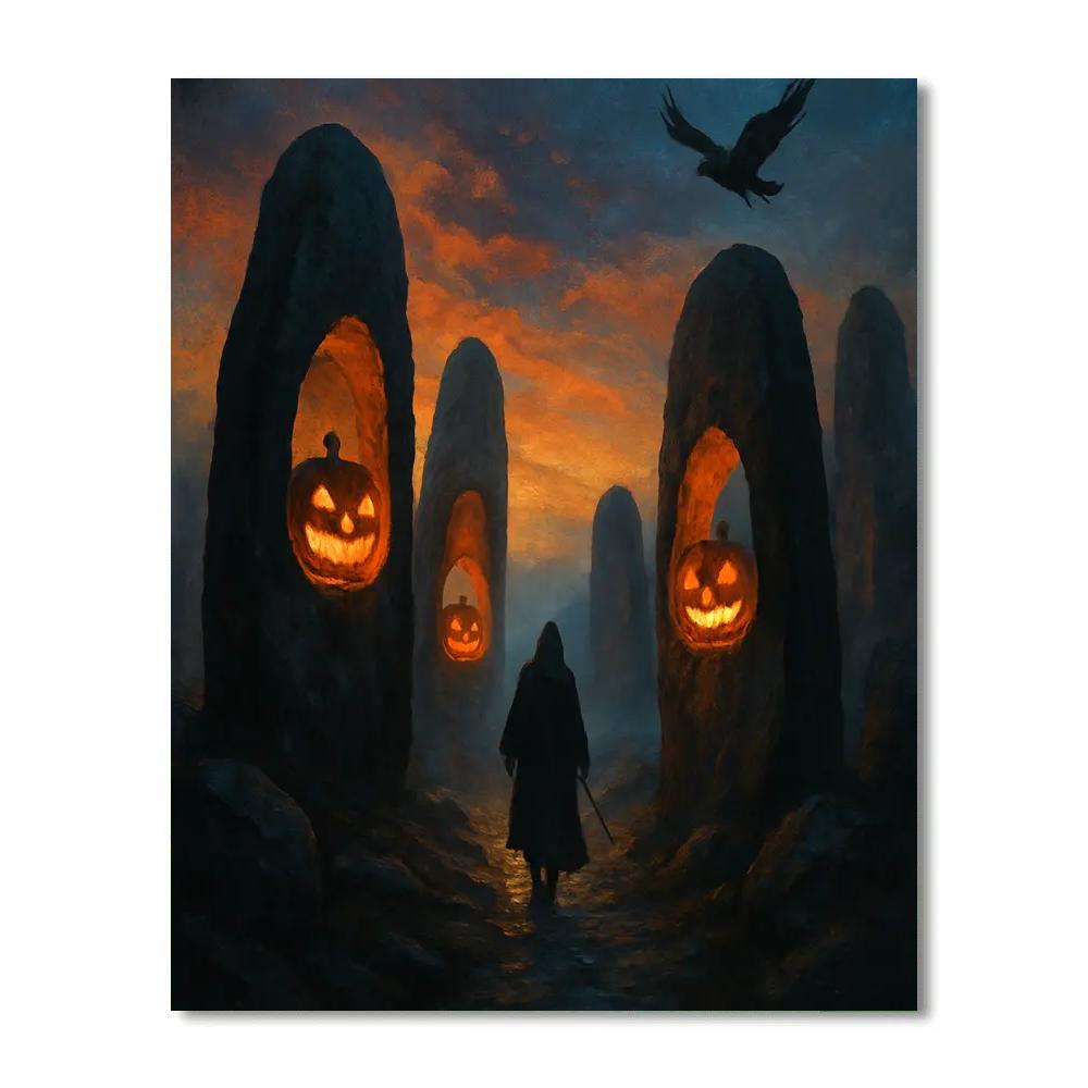 The Pumpkin Beacon Passage Numbered painting kits