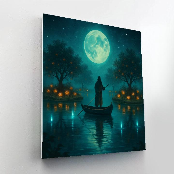 The Night Ferry Orchard painting number kit