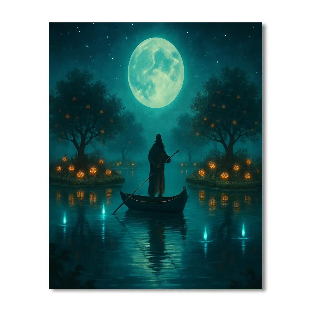 The Night Ferry Orchard painting number kit