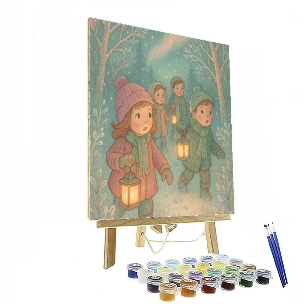 Childrens Lantern Expedition DIY paint by numbers