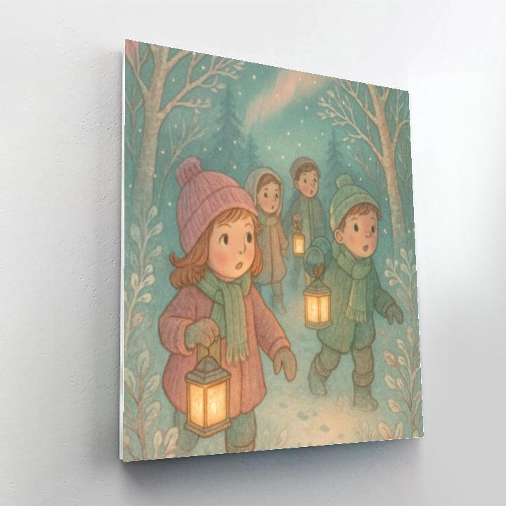 Childrens Lantern Expedition DIY paint by numbers