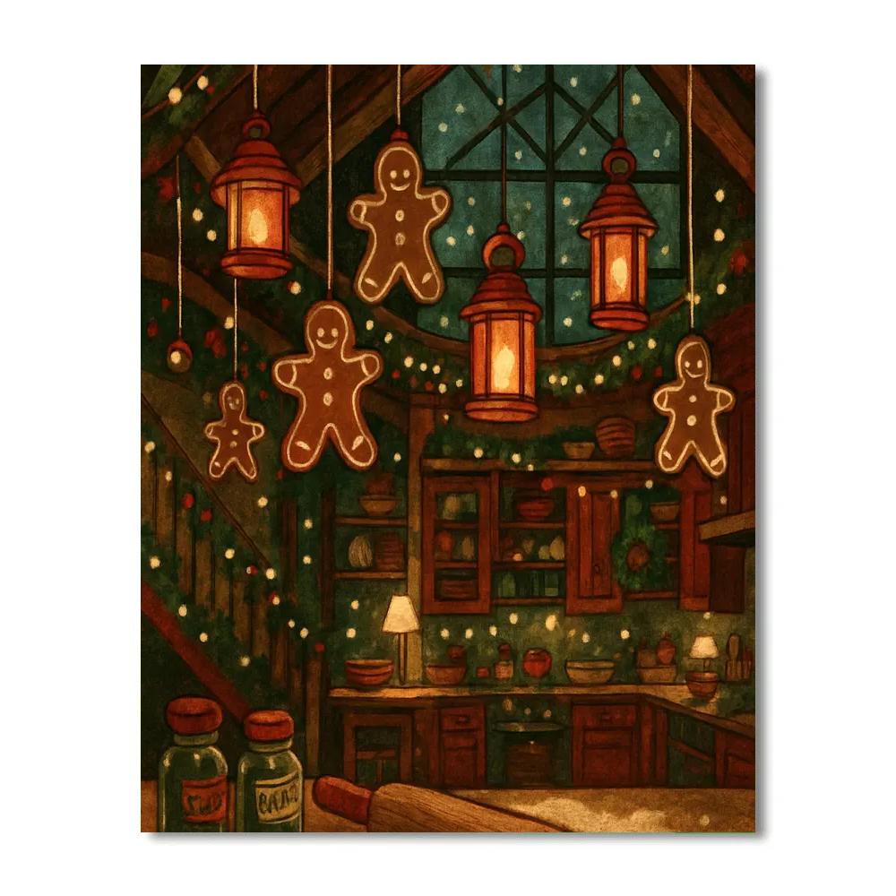 Frosted Ginger Lantern Loft DIY paint by numbers