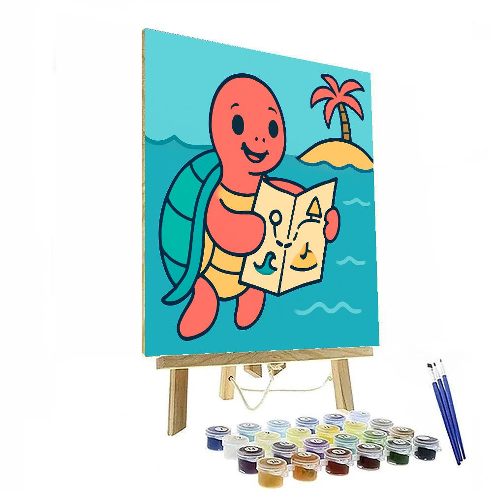 Treasure Island Turtle paint by color