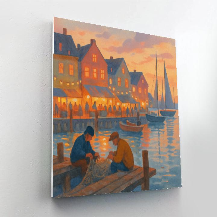 Cozy Harbor Twilight Paint by numbers kits