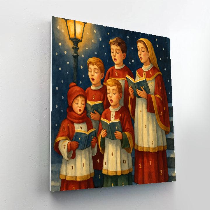 Midnight Snow Choir paint by numbers