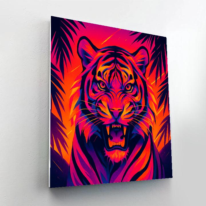 Sunset Tiger Gaze Paint by numbers kits