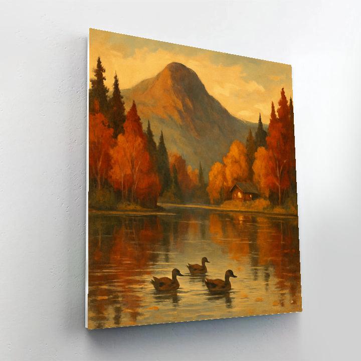 Autumn Reflections On The Lake Paint by numbers kits