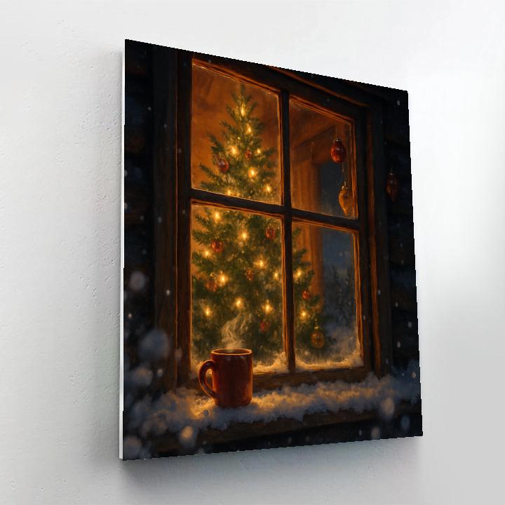 Christmas Starfield Hearth Numbered painting kits