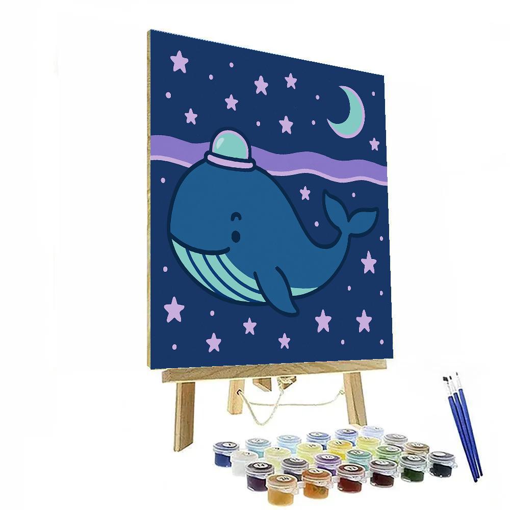 Whale Galaxy Explorer Numbered painting kits