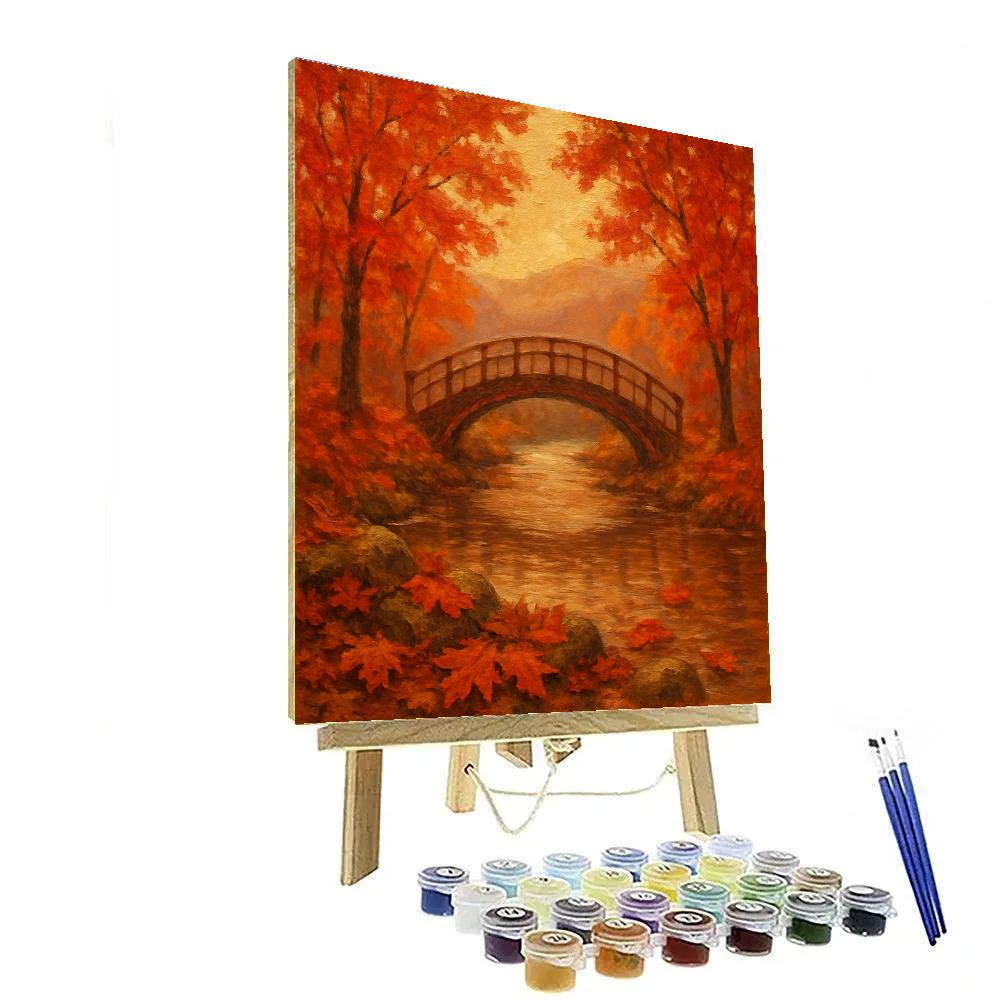 Autumn Bridge Of Amber Number painting