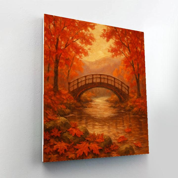 Autumn Bridge Of Amber Number painting