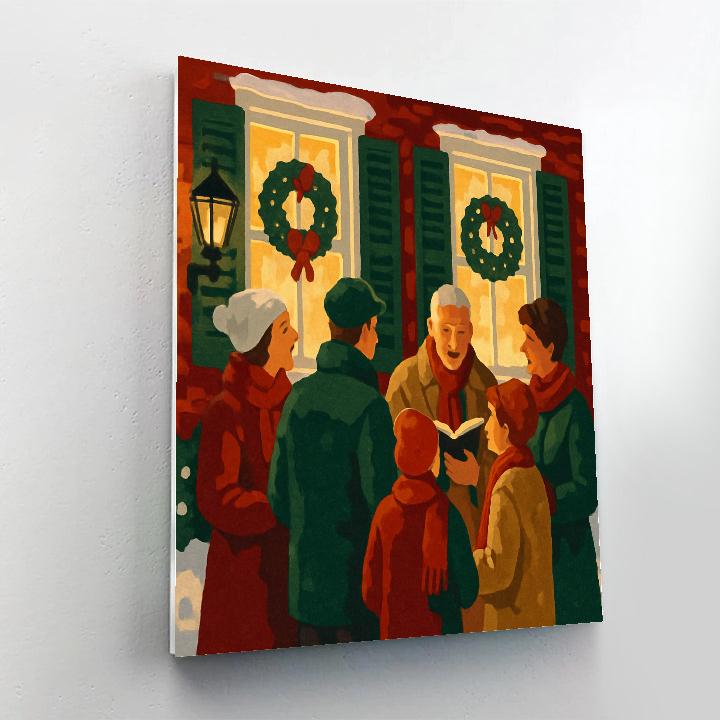 Window Glow Carols Number painting