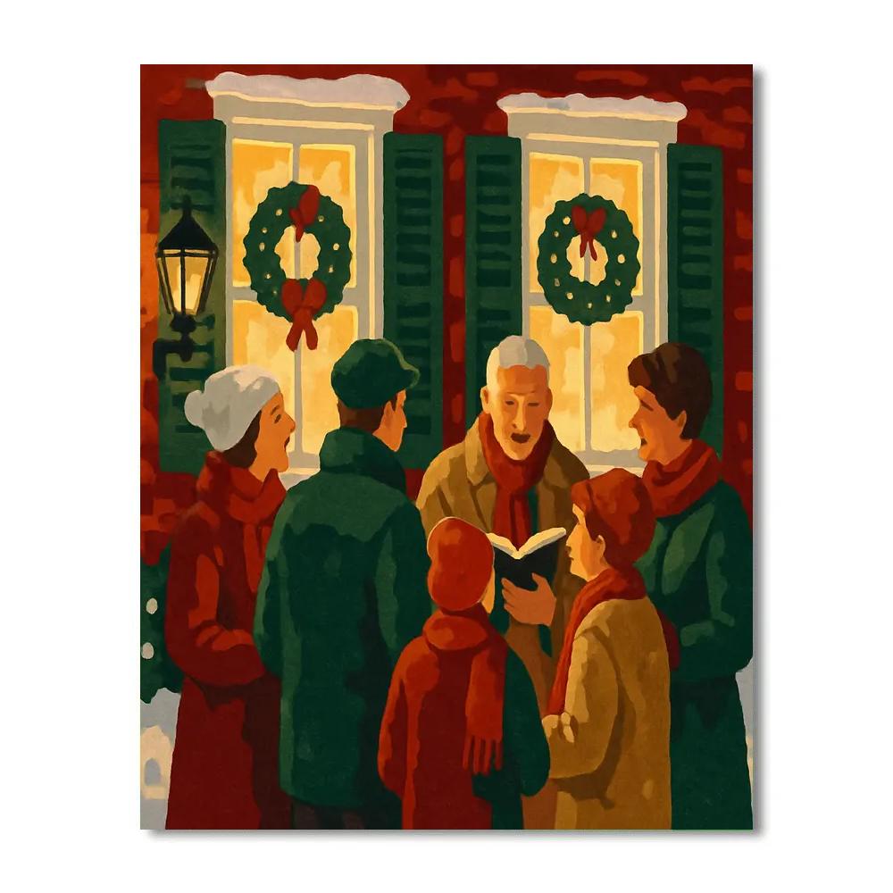 Window Glow Carols Number painting