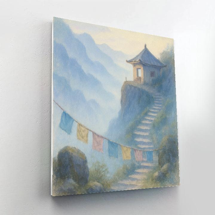 Misty Mountain Tea House paint by number