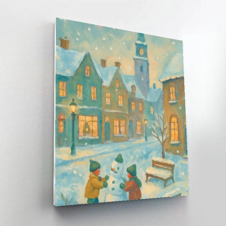 Snowbound Clocktower Square paint by color